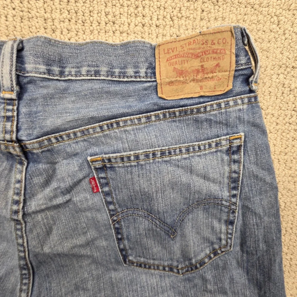 Levis 569 Loose Straight Jeans Mens 36x34 Blue Denim Medium Wash Y2K